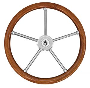 Teak Marine Steering Wheel/Helm Ø 400mm #FNI4345262