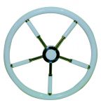 White varnished Teak Steering Wheel/Helm Ø 450mm #FNI4345345