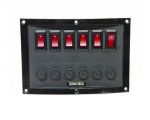 Horizontal control panel w. 6 switches #OS1410332