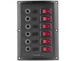 Vertical control panel 6 switches 6 fuses #OS1410338