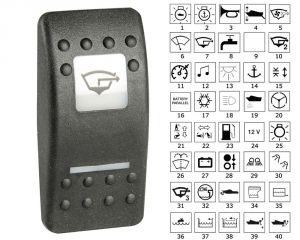 Toggle w/lighted symbols Recirculating pump A #OS1419387