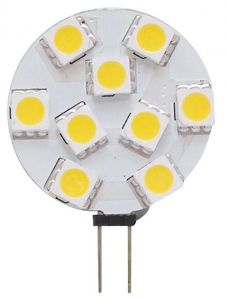 9-LED bulb G4 rear connection Ø 28mm 12/24V 1,6W 2700K Warm White #N50227502215