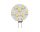 Lampadina 12/24V 1,6W 2700K 9LED G4 Ø 28mm attacco laterale #N50227502215