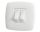 Contemporary Double White switch  68x71mm #OS1448402