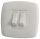 Contemporary Double White switch  68x71mm #OS1448402