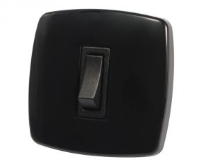 Interruttore Contemporary 1 p. nero 14.484.11#PZ