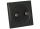 Double TV-socket, black #OS1449011