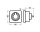 Watertight lighter power socket, white #OS1449101