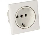 AC socket 220V Schuko type white #OS1449201