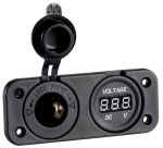 8/32V Digital voltmeter and power outlet recess mounting #OS1451721