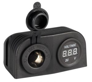 Voltmetro digitale 8/32V e presa corrente #OS1451732