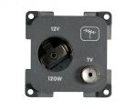 TV-antenna socket dark grey #OS1465201