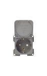 Schuko bipolar electrical socket Dark Grey #OS1465302