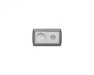 Double screw cover dark grey #OS1465503