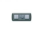 Triple screw cover dark grey #OS1465504