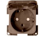 Shuko bipolar socket brown #OS1466302