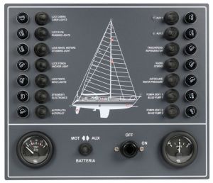 Electric control panel for sail boat 14 switches #OS1480801