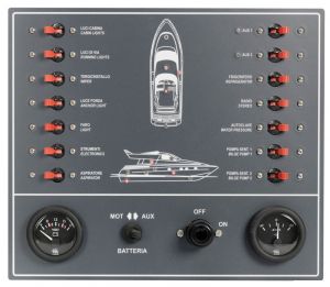 Control panel thermo-magnetic switches powerboat #OS1480900