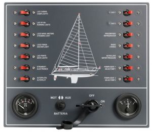 Control panel thermo-magnetic switches sailboat #OS1480901
