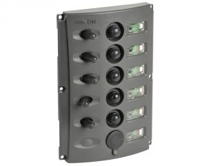 Electric panel w/automatic fuses and double LED #OS1485005
