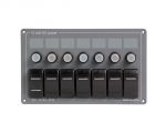 Horizontal electric panel with 7 switches 8 circuits 207x124mm #OS1485507