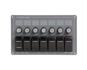 Horizontal electric panel with 7 switches 8 circuits 207x124mm #OS1485507