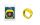 XBAND Silicone Wristband Yellow #OS1496912