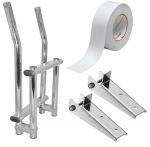 Stainless Steel Folding Ladder 2 steps + accessories for installation on the transom #N30810111200