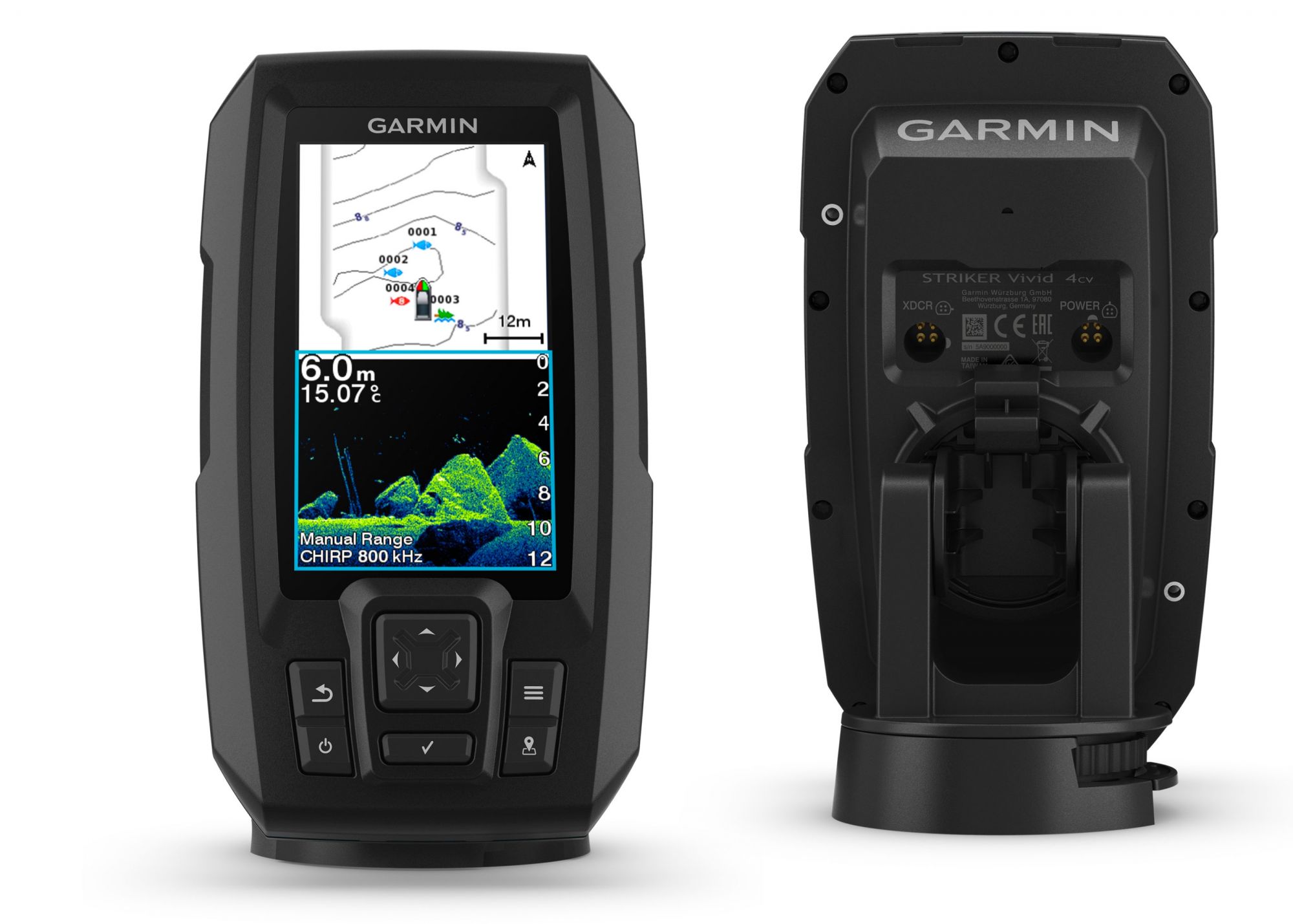 Эхолот garmin striker vivid 4cv gt20 tm