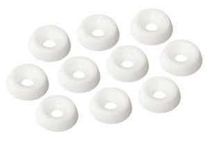 Set 10 pcs White nylon Washers 5x15mm Hole #N120412000631