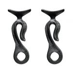 Pair fender holder clips for cable 12mm Black #N10502806693N