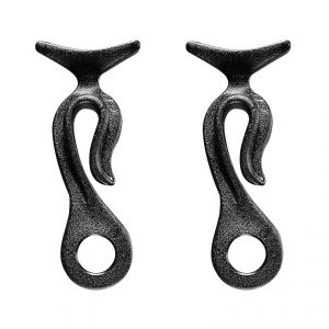 Coppia clips portaparabordi per cavo 12mm Nero #N10502806693N