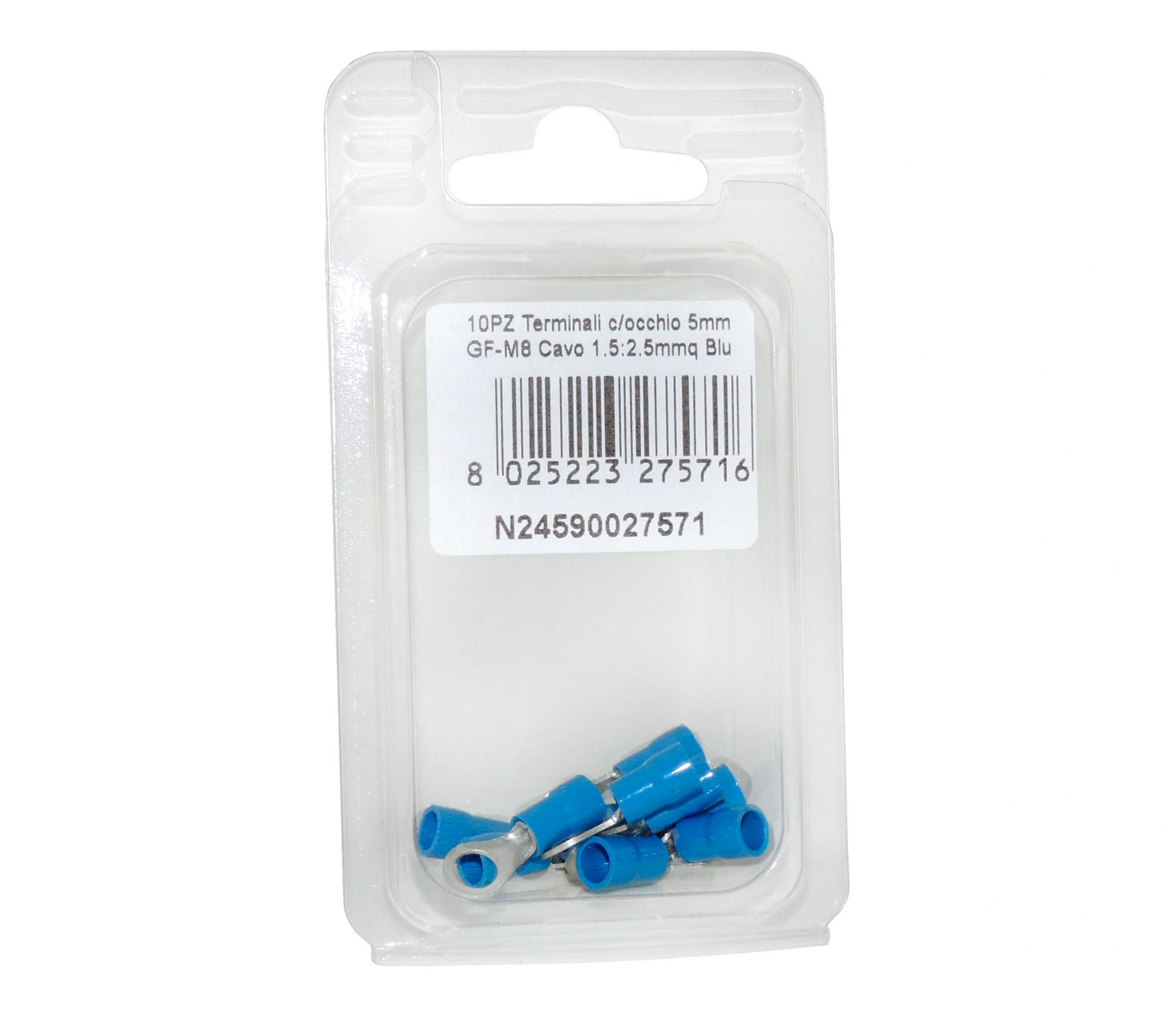 10PCS Pre-insulated blue ring terminal for Cable : BF-M5  #N24590027571