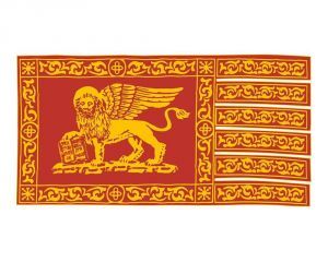 Bandiera in stamigna S.Marco Venezia 22x44cm #N30112503701