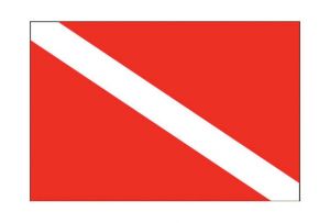 Bandiera in stamigna - Segnalazione SUB - 20x30cm #N30112503760