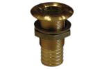 Yellow plated brass through deck fitting 1/2 inches thread 19mm pipe N42038201705