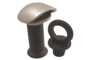 Ombrinale in acciaio inox e plastica con tappo Foro 25mm #N42038202445