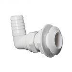 White nylon seacocks with 90° elbow 19mm hose connector #N42038202455