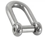 Stainless steel shackle with screw lock 60mm Pin 10mm #N61641100477