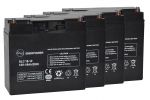 Set of 4pcs AGM 12V 18Ah C20 Battery UPS Photovoltaic street lighting systems #N51120050910-4