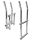 Scaletta Pieghevole Inox 71x26.5cm 2 gradini per plancetta N30810111071