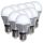 Lampadina a LED 5W AC85-265V 180° E27 4500K Naturale 375Lm Min 10PZ #N50227561006-10