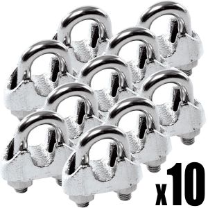 Set 100 pieces Stainless steel clamp for 5 mm cables #N60542600014-100