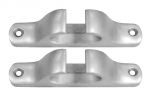 Set 2 of Anodized light alloy Symmetrical Fairlead 137x28mm for max Ø20mm rope #N11102500252