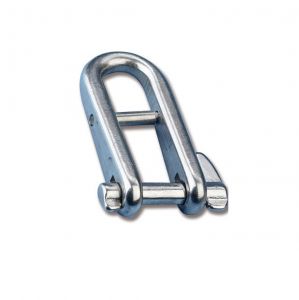 Set 10 pieces of Stainless steel shackle with snap-lock and stopper bar - Pin 8 mm #N61641100486-10