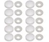 Kit 10 pezzi Sottovite con copritesta in nylon Bianco per viti Ø3,5-4,2mm #N44590097010
