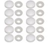 White Nylon finishing washer with snap-on cover for screws 3,5-4,2mm 10Pcs #N44590097010