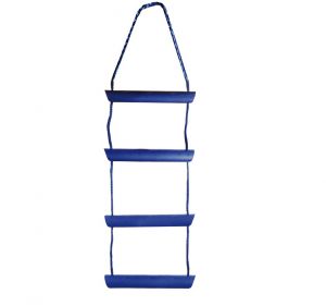 Scaletta Biscaglina in corda blu 4 gradini 114cm #N30810111131