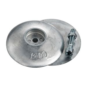 Coppia Anodi di Zinco a Rosa per Timoni ∅125xh42mm 1,96Kg Tipo Leggero #N80605530027