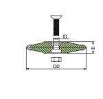 Coppia Anodi di Zinco a Rosa Tipo Spanish per Timoni e Flaps ∅ 70 mm 0,224 Kg #N80605530035